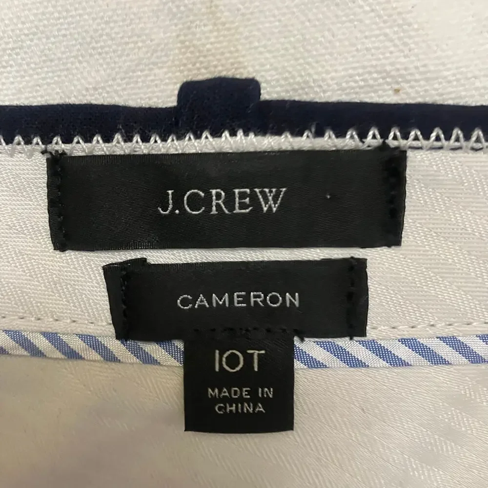 J.Crew Women's Cameron Navy Dress Pants Size 10T